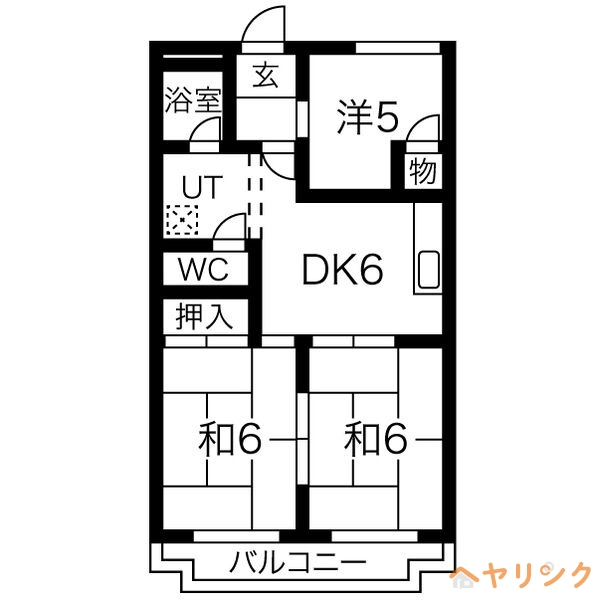 日進市浅田町のマンションの間取り