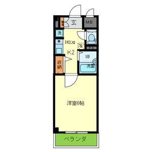 大阪府東大阪市大蓮東４（マンション）の賃貸物件の間取り