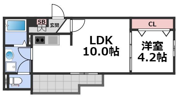 ARCA弥刀駅前の間取り