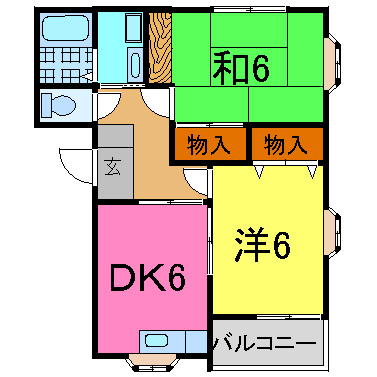 レイクパル２の間取り