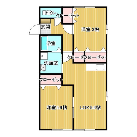 パークハイム直江の間取り