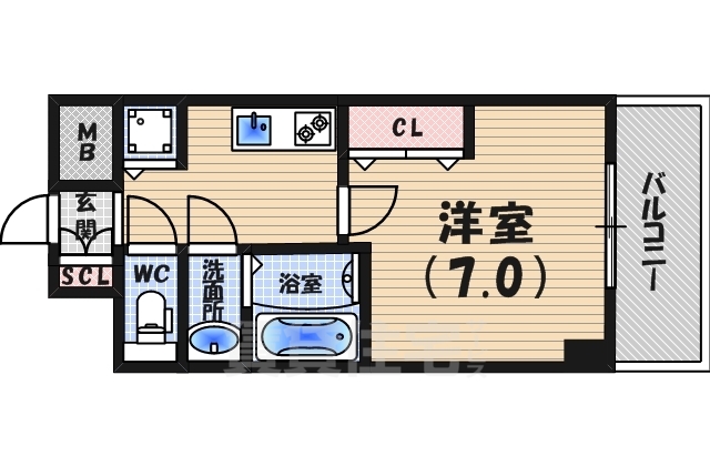 Luxe芦屋南の間取り