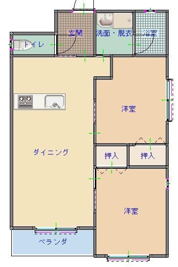 ＴＥＮＡＭＵビルの間取り