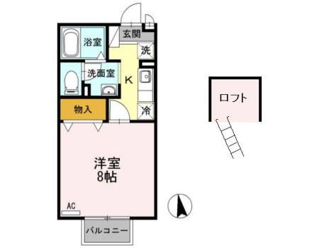 【セジュール学園通の間取り】