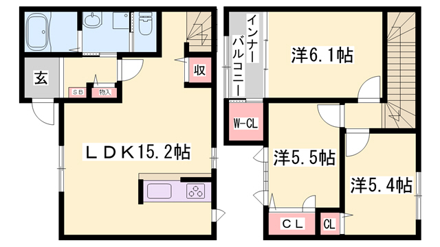 キャトルセゾンの間取り