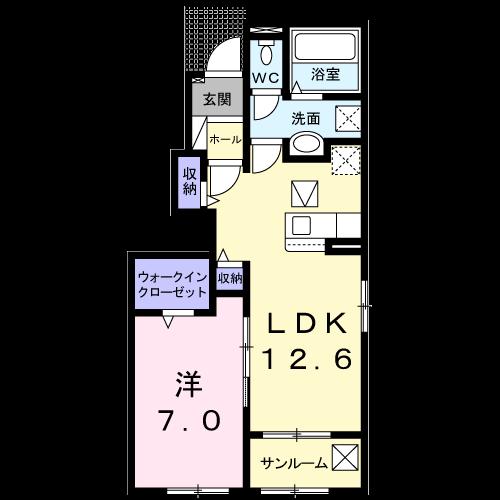 エイト・フラットIの間取り