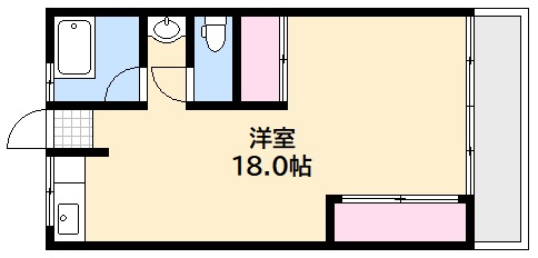 広島市西区己斐西町のマンションの間取り