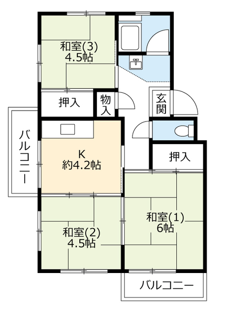 ＵＲ金剛の間取り