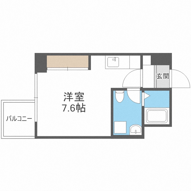 プライマル札幌北１８条の間取り