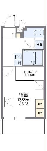 浦添市屋富祖のマンションの間取り