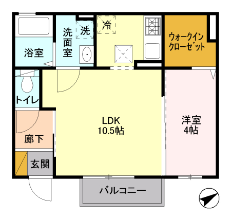 エムシーガル参番館の間取り