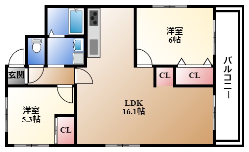 上原マンションの間取り