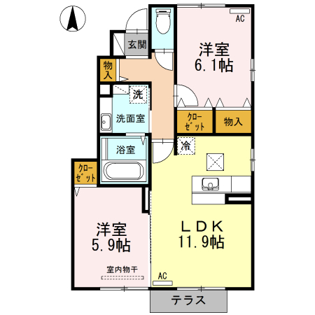 エトワールの間取り