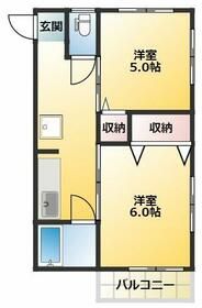 新宿区若葉のアパートの間取り