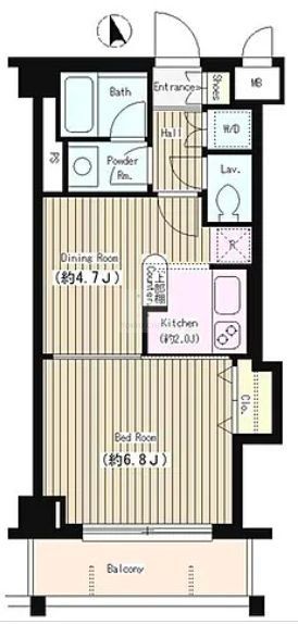 新宿区上落合のマンションの間取り