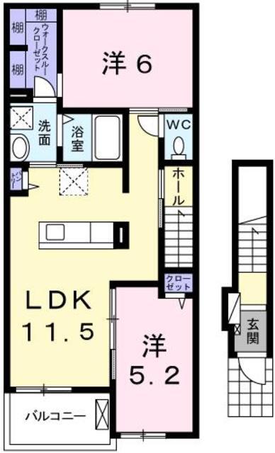 キャトル　エスポワールの間取り