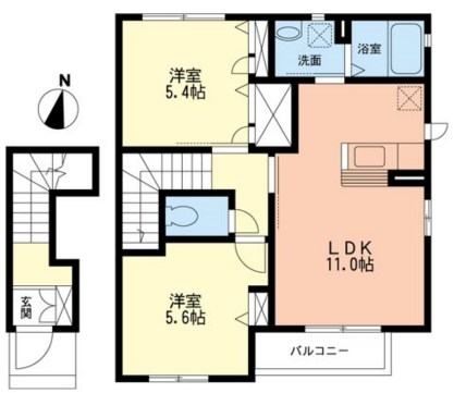 シャーメゾン中里Iの間取り