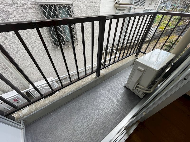 バルコニー　洗濯物はこちらに干せます♪