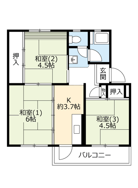 ＵＲ金剛の間取り