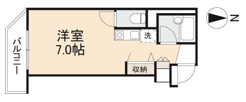 高松市番町のマンションの間取り