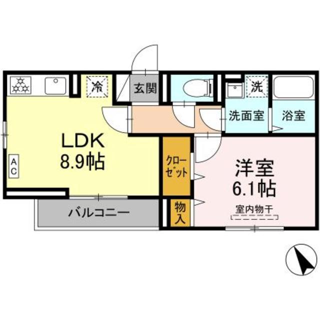 D-paina東長沼の間取り