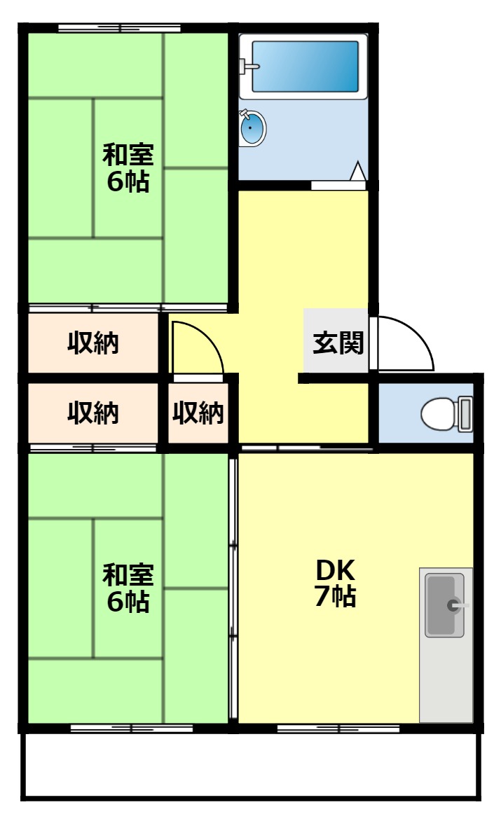 豊田市永覚新町のマンションの間取り