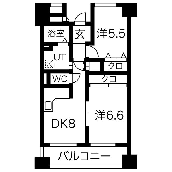 ヒルクレスト博多駅の間取り