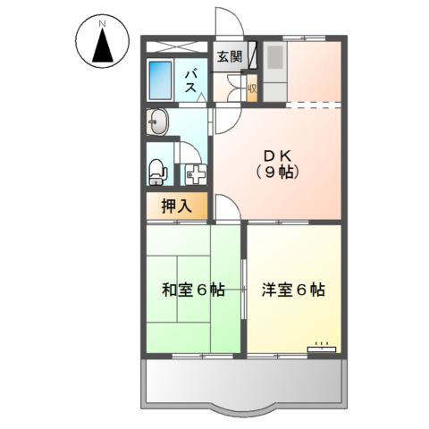 春日井市如意申町のマンションの間取り