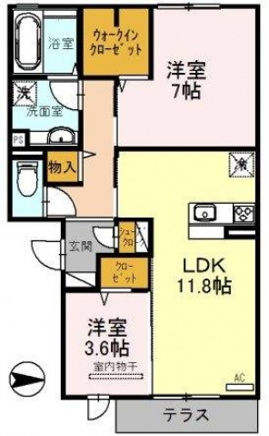 ボヌールの間取り