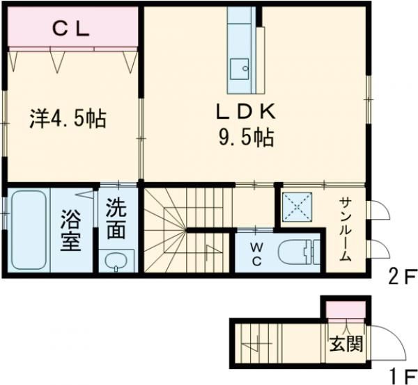 Ko Olina Town Aの間取り