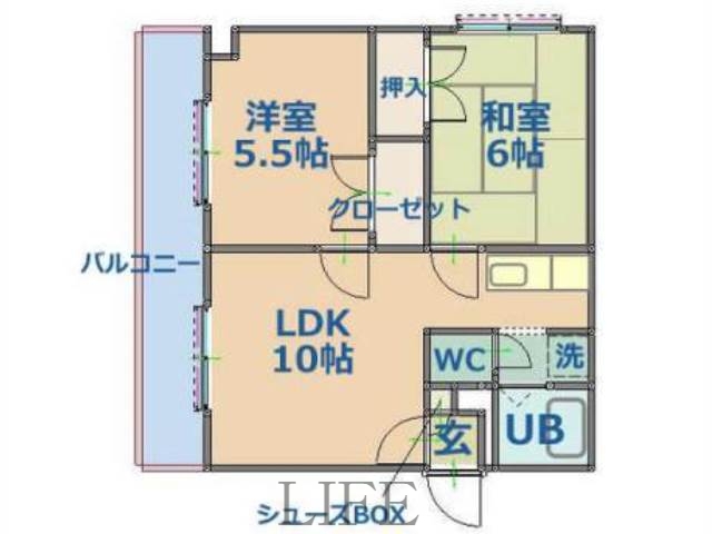 エクセレンス北都の間取り