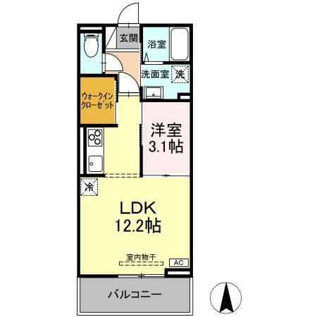 Ｄ－ｒｏｏｍ太日通の間取り