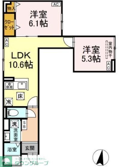 グラナーデ堤通の間取り