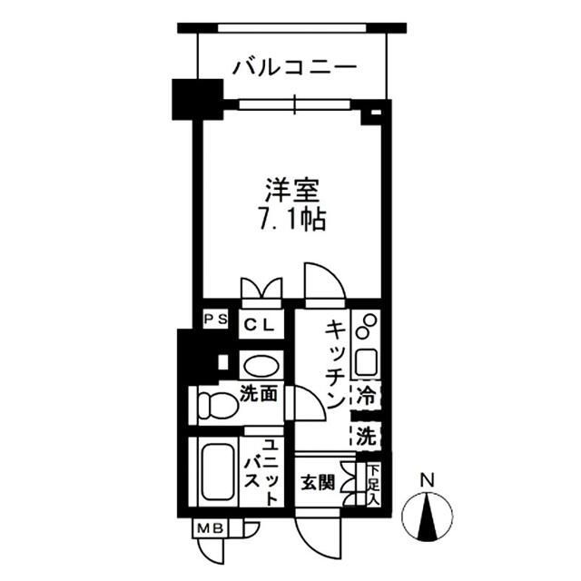 レジディア中落合Ａ棟の間取り
