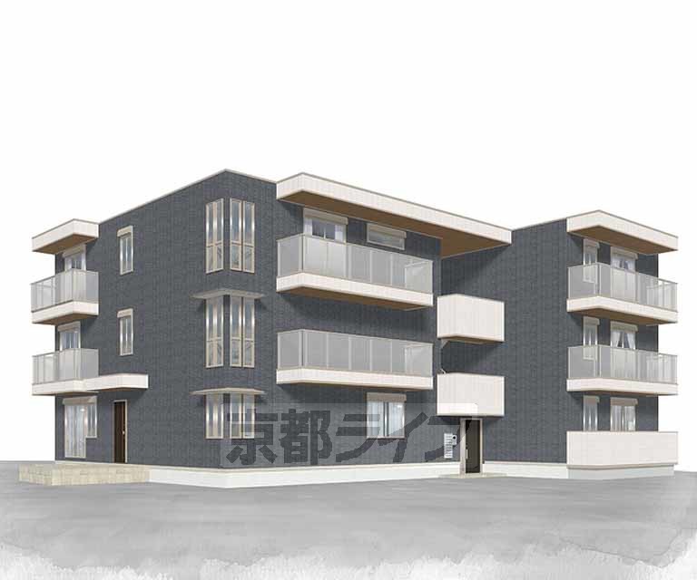 建物外観　予想図、完成予想図です。