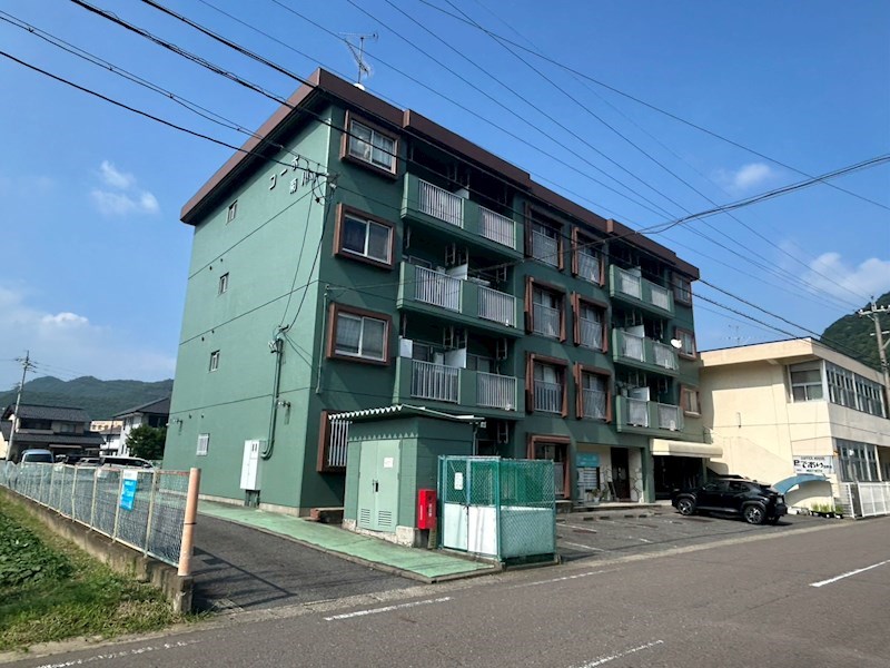 建物外観　南向きで日当りの良い鉄筋コンクリート造の建物です。