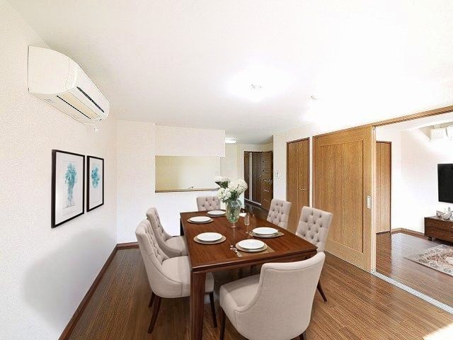 居室・リビング　CGで家具等を配置したもので家具等は含まれません