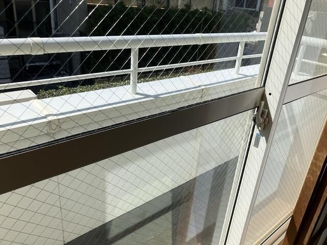 バルコニー　外からの目が気にならないバルコニーで洗濯物が干せます