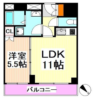 霞町五番館の間取り写真