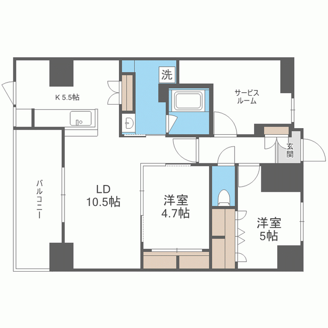 S-RESIDENCE伊都Attirantの間取り写真