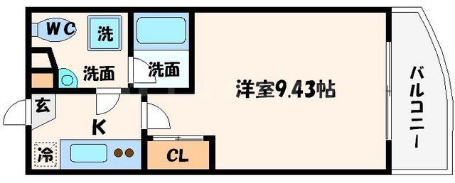 SERENiTE天六西の間取り写真