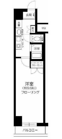 東京メトロ有楽町線 江戸川橋駅 徒歩7分 11階建 築27年の間取り写真