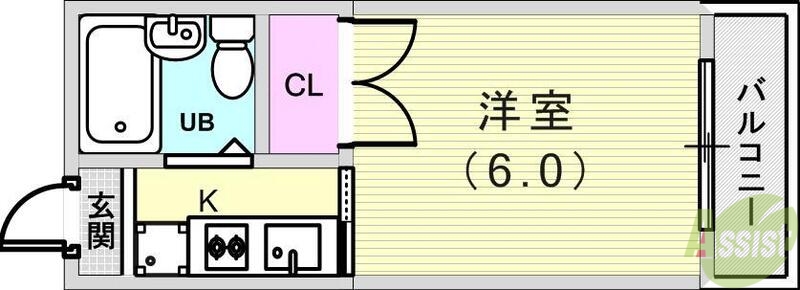 セルダン西芦屋の間取り写真