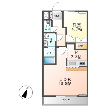 ＪＲ常磐線 佐和駅 徒歩16分 2階建 築17年の間取り写真