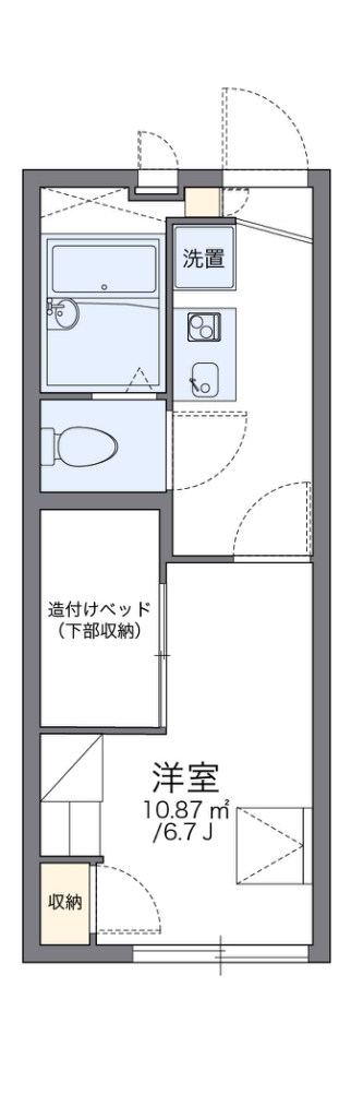 レオパレスさきの間取り写真