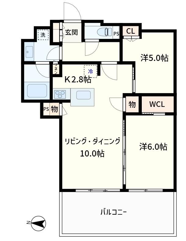 シティタワー所沢クラッシィの間取り写真