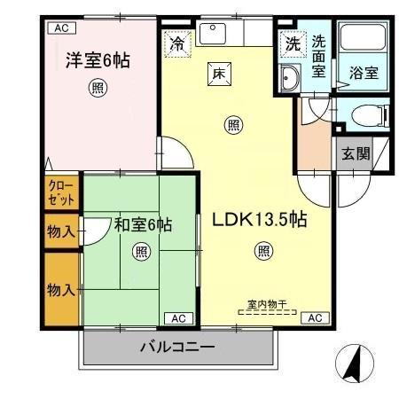 とさでん交通後免線 東新木駅 徒歩12分 2階建 築25年の間取り写真