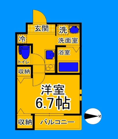 南海高野線 住吉東駅 徒歩7分 3階建 築2年の間取り写真