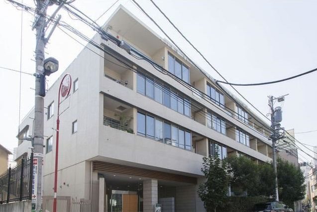 建物外観　タイル張りの外観です！