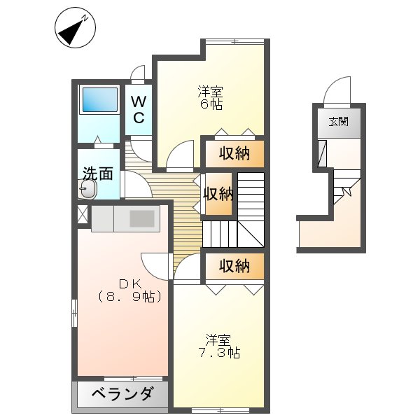 クレストール mAの間取り写真